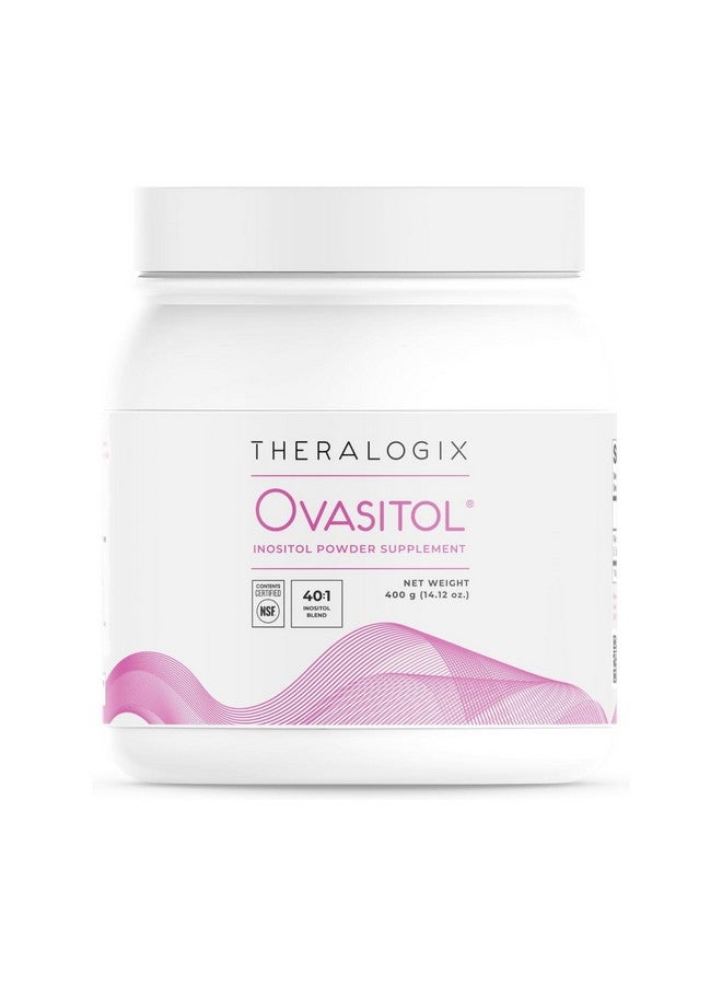 Theralogix Ovasitol Inositol Powder - 90-Day Supply - Myo-Inositol & D-Chiro Inositol for Hormone Balance & Ovarian Function Support* - NSF Certified - 400 g (180 Servings)