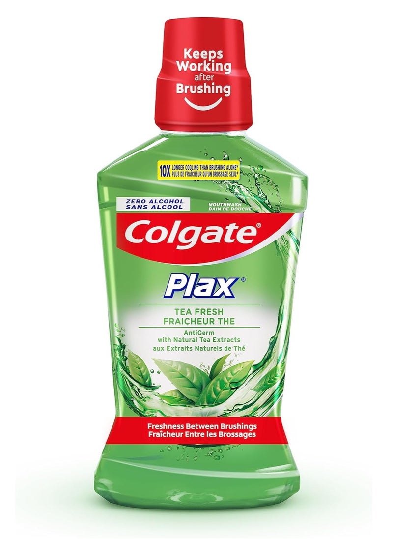 Colgate - Pack Of 2 Plax Tea Fresh Mouthwash 500ml - Image 1