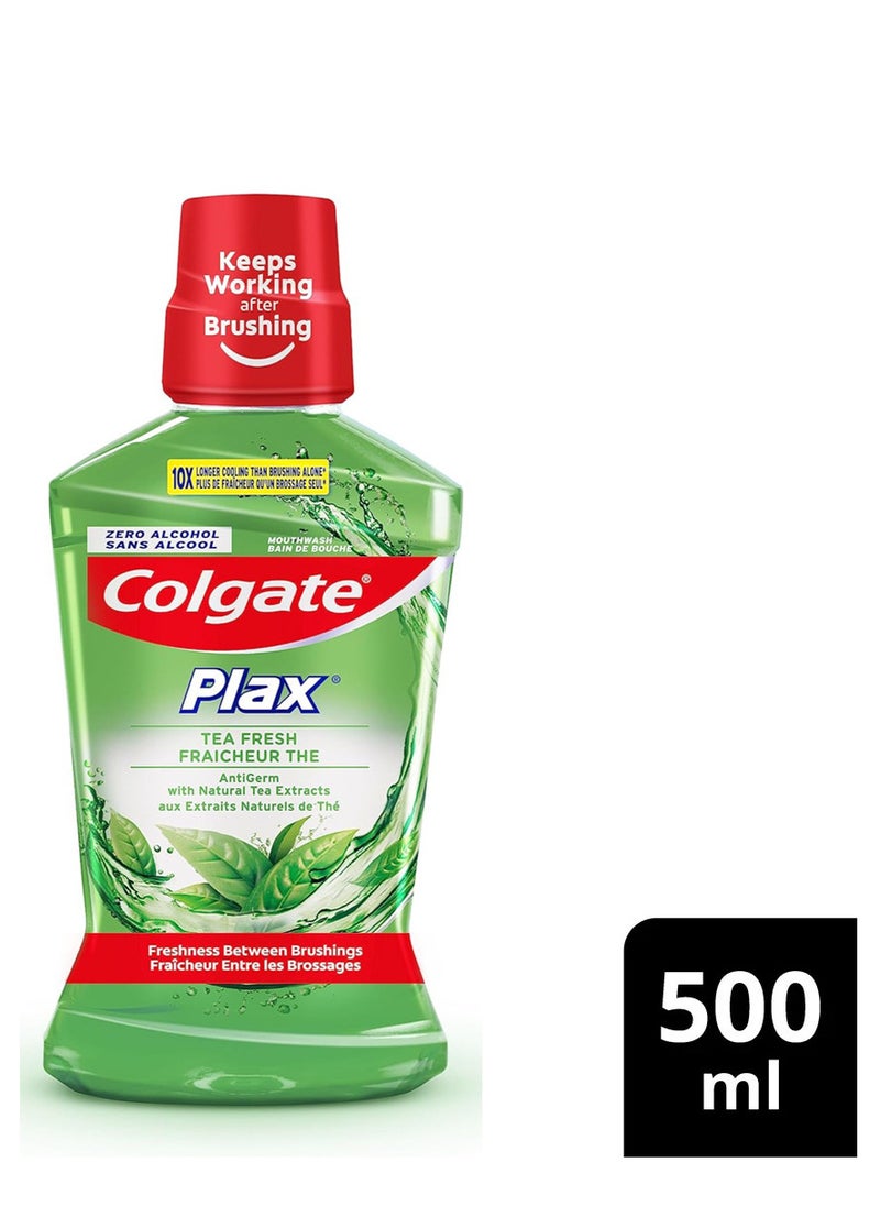 Colgate - Pack Of 2 Plax Tea Fresh Mouthwash 500ml - Image 1
