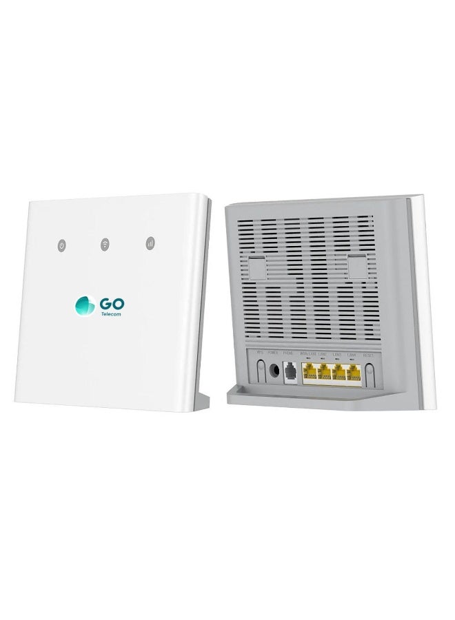 قو للأتصالات راوتر لاسلكي Cat 4+، احدث واجدد اصدار بسرعة تصل الى 4G LTE يدعم شبكة STC، ماي فاي و اشتراك إنترنت غير محدود لمدة 12 شهرًا - موديل MF296R - Image 3