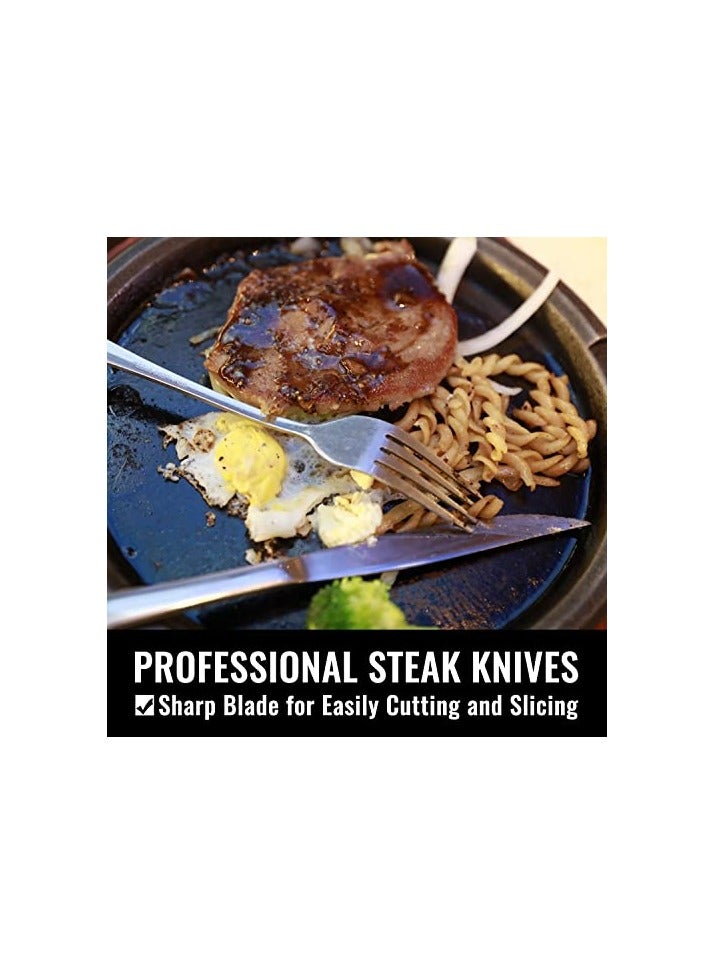 Raxoom 24-Piece Silverware Set for 4, Stainless Steel Flatware Cutlery Set, Kitchen Utensils Set, Tableware Set For Home Kitchen Restaurant Hotel, Includes Knives Forks Spoons, Dishwasher Safe - Image 4