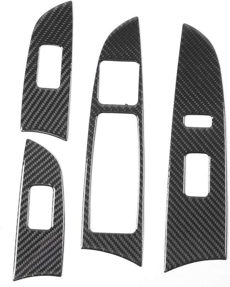 Wivplex 4pcs Carbon Fiber Window Lift Control Frame Panel for Lexus - Image 1