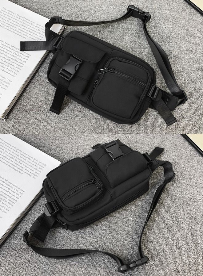 DUNISO Waterproof Sling Bag Crossbody Bag for Men and Women Sling Backpack Hiking Daypack Multipurpose Crossbody Chest Bag with Adjustable Strap for Travel Walking Running Hiking Outdoors - Image 4