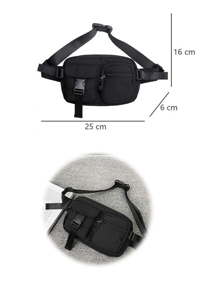 DUNISO Waterproof Sling Bag Crossbody Bag for Men and Women Sling Backpack Hiking Daypack Multipurpose Crossbody Chest Bag with Adjustable Strap for Travel Walking Running Hiking Outdoors - Image 3