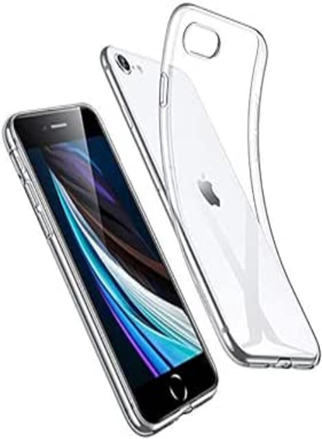 Super Shine Crystal Clear Cover for Apple iPhone SE [2020] 4.7 inch Ultra Protection and Drop Absorbtion with 1.5mm Thin Case - Transparent