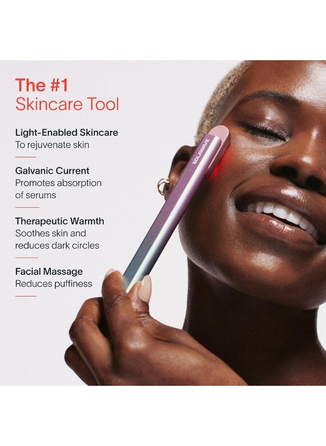 SOLAWAVE - 4-In-1 Radiant Renewal Wand, Face Skincare Wand With Facial Massager, Facial Wand (Blue/Pink Ombre) - Image 1