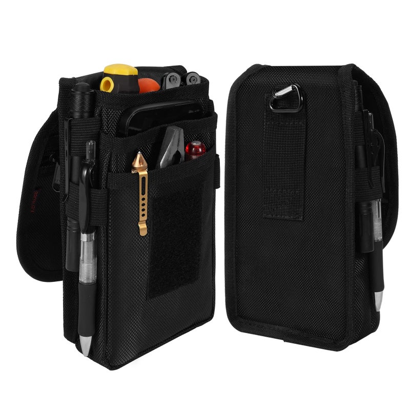 KENOBEE Belt Tool Pouch, Multitool Organizer Electrician Holster Nylon Tactical Pocket Attachment Utility Sheath Bag Tradesman Pro Maintenance Tool Sleeve for EDC Gears Cellphone - Image 1