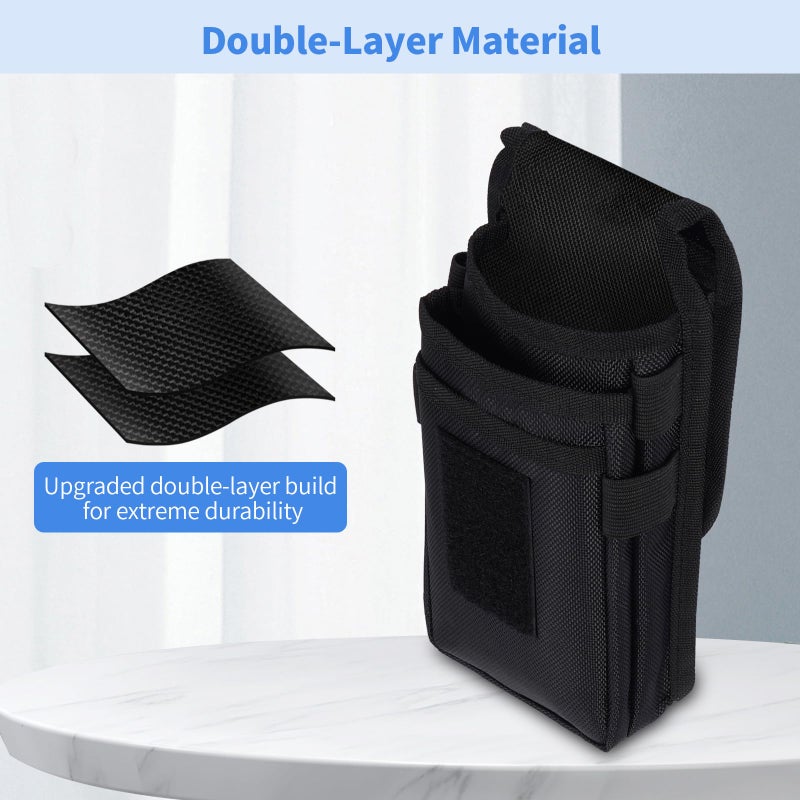 KENOBEE Belt Tool Pouch, Multitool Organizer Electrician Holster Nylon Tactical Pocket Attachment Utility Sheath Bag Tradesman Pro Maintenance Tool Sleeve for EDC Gears Cellphone - Image 2
