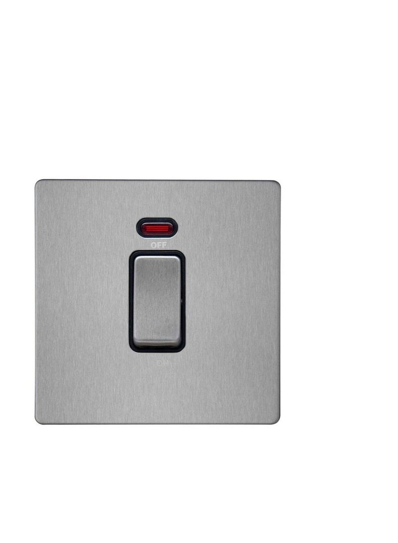 RR-20 Amps DP switch with neon-Brushed SS Finish VN6624M-B-BSS