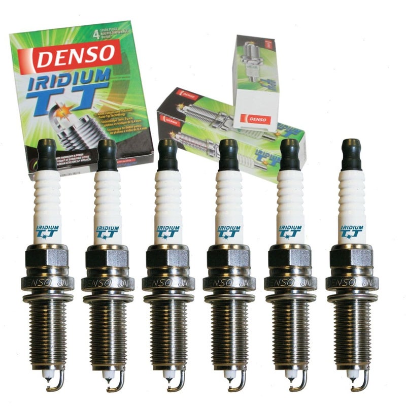 6 pc DENSO Iridium TT Spark Plugs compatible with Nissan Maxima 35L V6 20092017