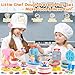 WeeHomm 5in1 Color Dough Sets for Kids Ages 3 DIY Food Maker Toys Set with 24 Dough Arts and Crafts Kit for Pretend Play Ice CreamCakeNoodleHamburgerPizzaBaking Set Toys Machines - Image 4
