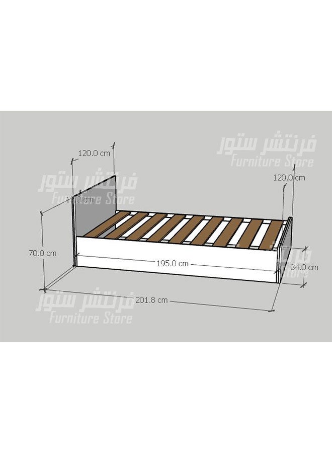 Furniture Store Modern bed - width 120 cm, length 195 cm, from Furniture Store.  - Image 2