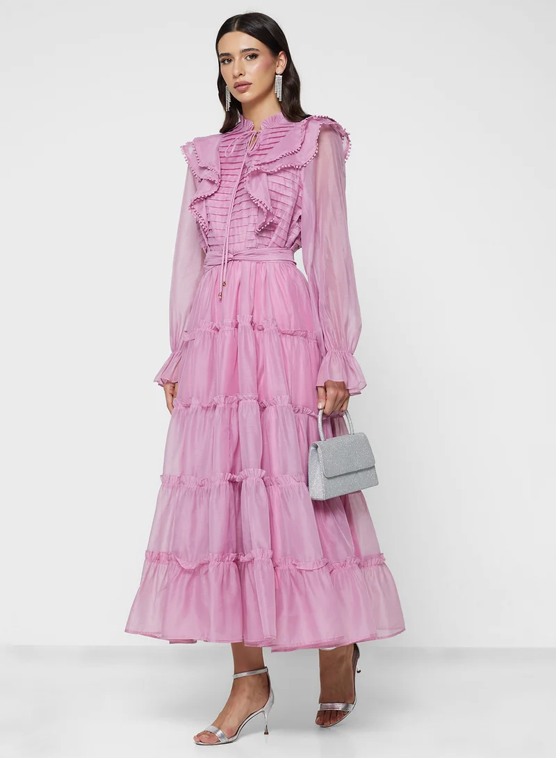 خزانة Tiered Dress With Baby Ruffles