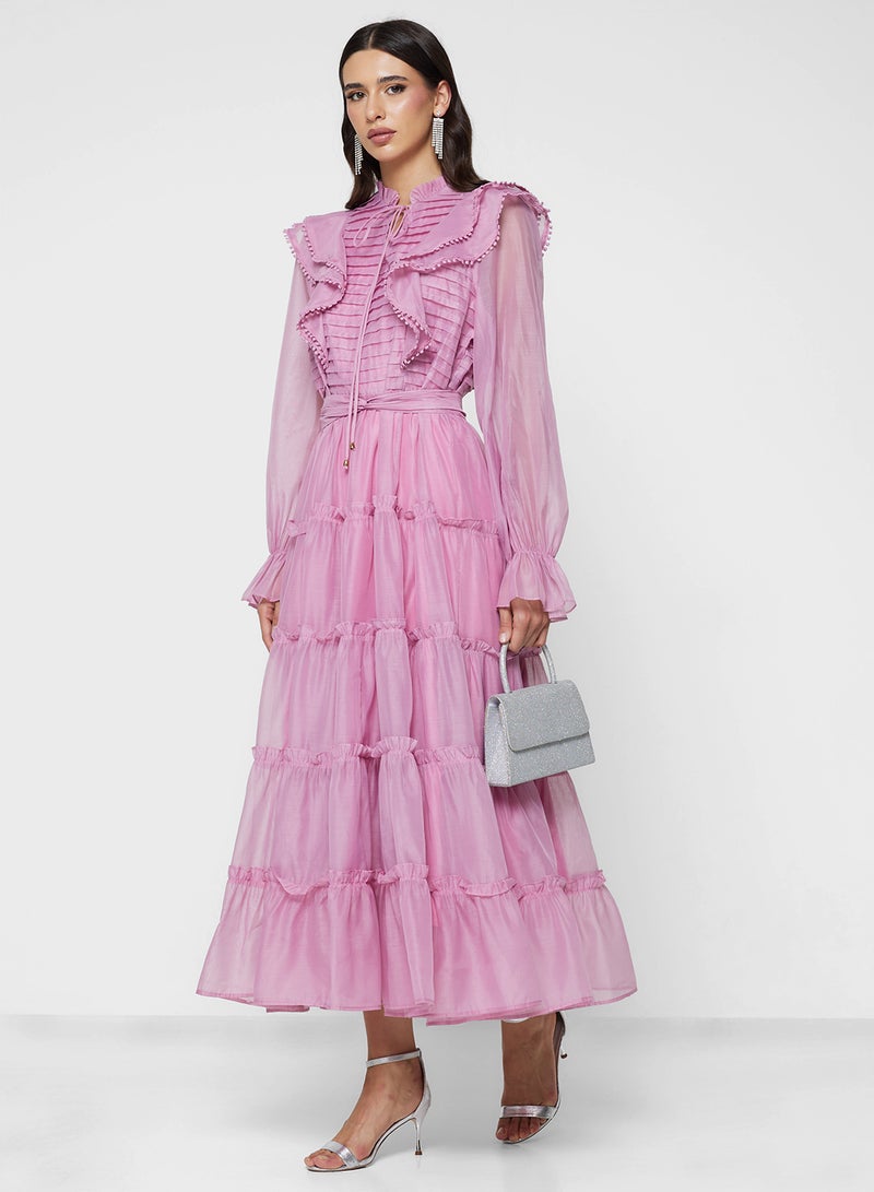 خزانة فستان طبقات بكشكشة أطفال - Image 1