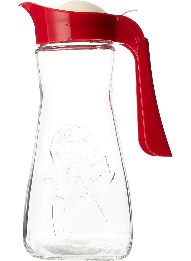 هوم كونسيبت إبريق ماء للشرب مزين 1500 مل أحمر S 123 3 - Image 1