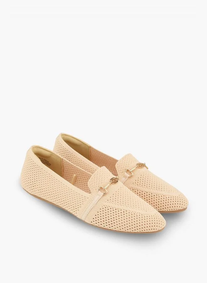 Women Metallic Accent Slip-On Loafers