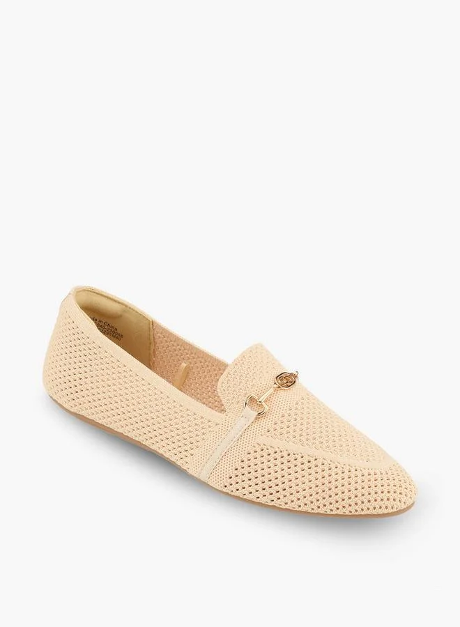 Celeste YELLOW Women Metallic Accent Slip-On Loafers for Women | Best Price UAE