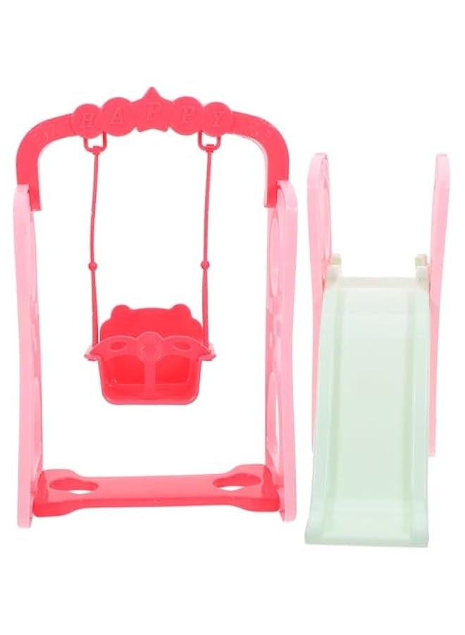 Dollhouse Swing Slide Toy, Doll House Mini Ornament Mini Playground Model Sand Table Material Doll House Crafts Home Ornaments  - Image 2