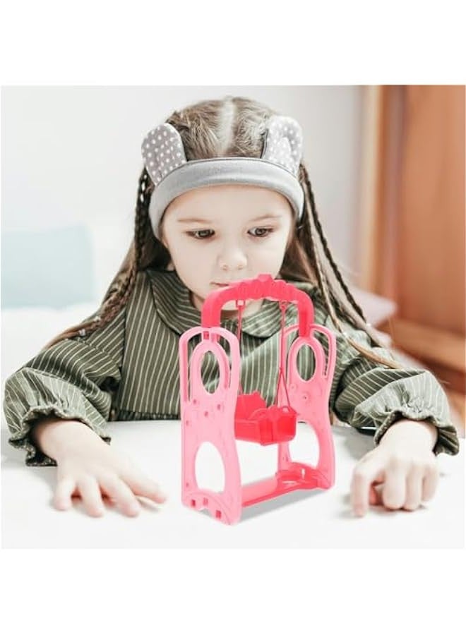 Dollhouse Swing Slide Toy, Doll House Mini Ornament Mini Playground Model Sand Table Material Doll House Crafts Home Ornaments  - Image 4