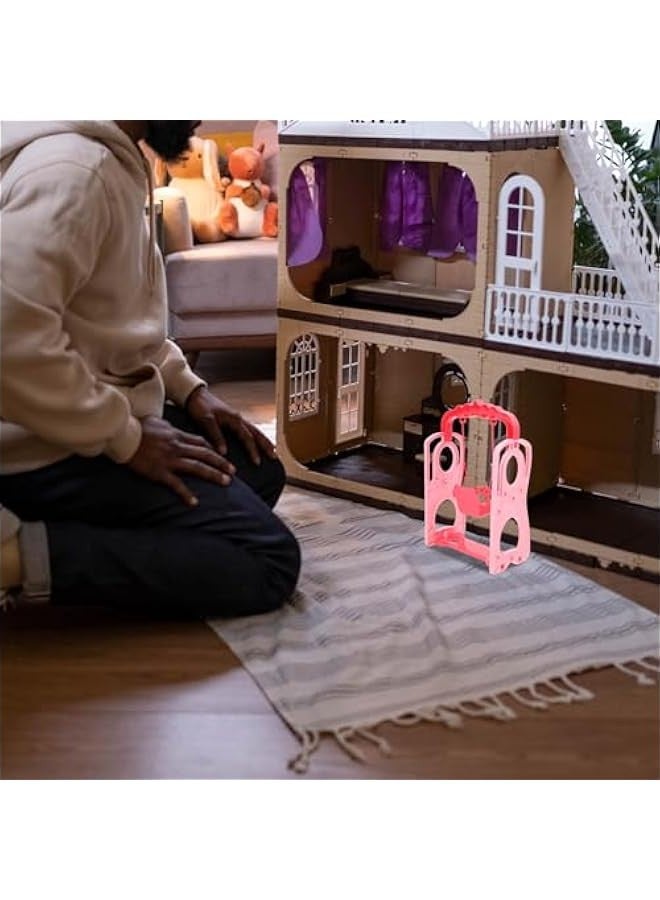Dollhouse Swing Slide Toy, Doll House Mini Ornament Mini Playground Model Sand Table Material Doll House Crafts Home Ornaments  - Image 5