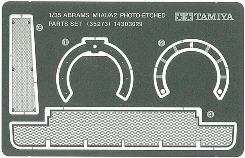 Tamiya 35273 1/35 Photo Etch Parts Set for US M1A1/A2 Abrams Tank