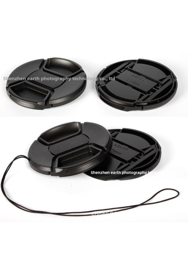 Generic Ke Debao Middle Pinch Wordless Lens Protection Cover Universal Lens Filter Protection Cover With Anti-losing Rope-Color:82mm  - Image 3