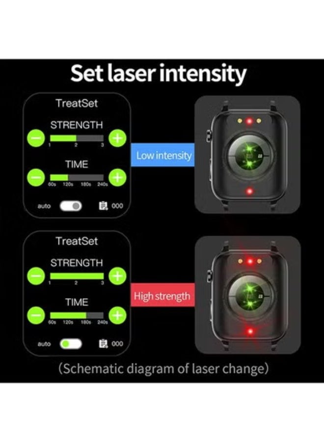 Blood Sugar Smart Watch for Men – Laser Therapy, Heart Rate & Blood Pressure Monitor, Fitness Tracker with Sports Modes - Image 5