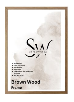 StyleWayez Wall Modern Wood Picture Frames 50x70 cm - Wooden Color  - Image 4