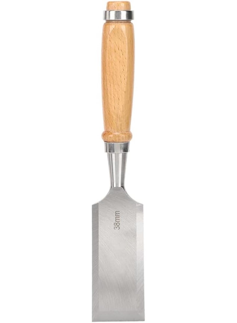 GGOOT Flat Chisel Woodworking Tool Wooden Handle Hardware Tools Chisel Carpenter Tools Industrial Accessory Cr V 38mm - Image 1