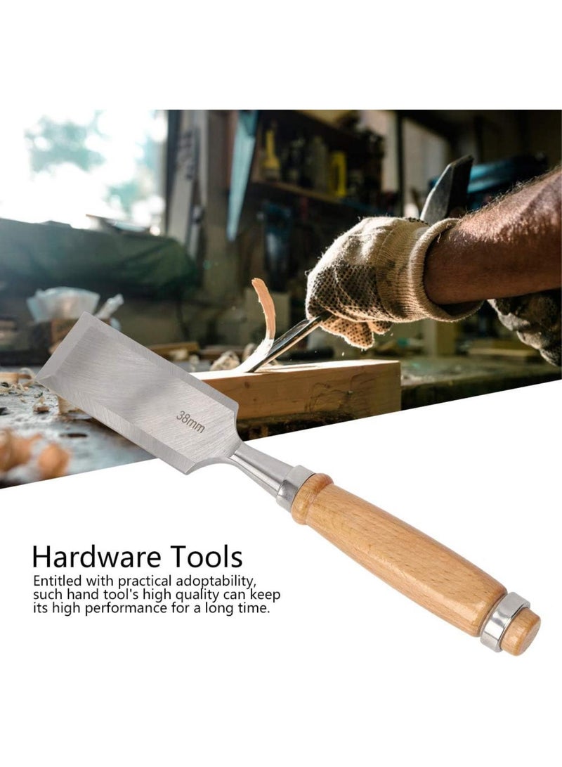 GGOOT Flat Chisel Woodworking Tool Wooden Handle Hardware Tools Chisel Carpenter Tools Industrial Accessory Cr V 38mm - Image 4