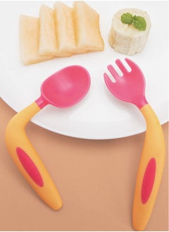 joybuy 2 Pieces Baby Silicone Training Spoons for Babies and Toddlers First Stage Infant Durable Weaning Feeding Utensils  - Image 1