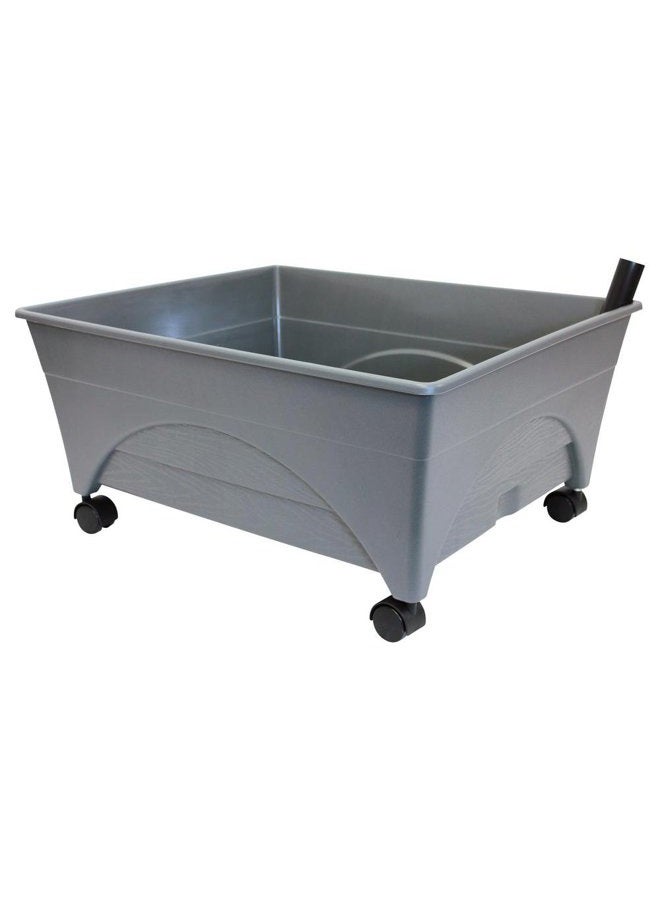 Emsco Group City Picker Raised Bed Grow Box – Self Watering and Improved Aeration – Mobile Unit with Casters - Slate - Image 2