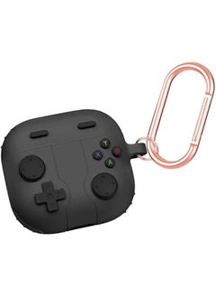 Protective Cover for Airpods 4 Case, Cool Video Game Controller Shape Soft Silicone Headphone Case Skin Cover with Keychain, Anti-Scratch Shockproof Protective Case for Airpods 4