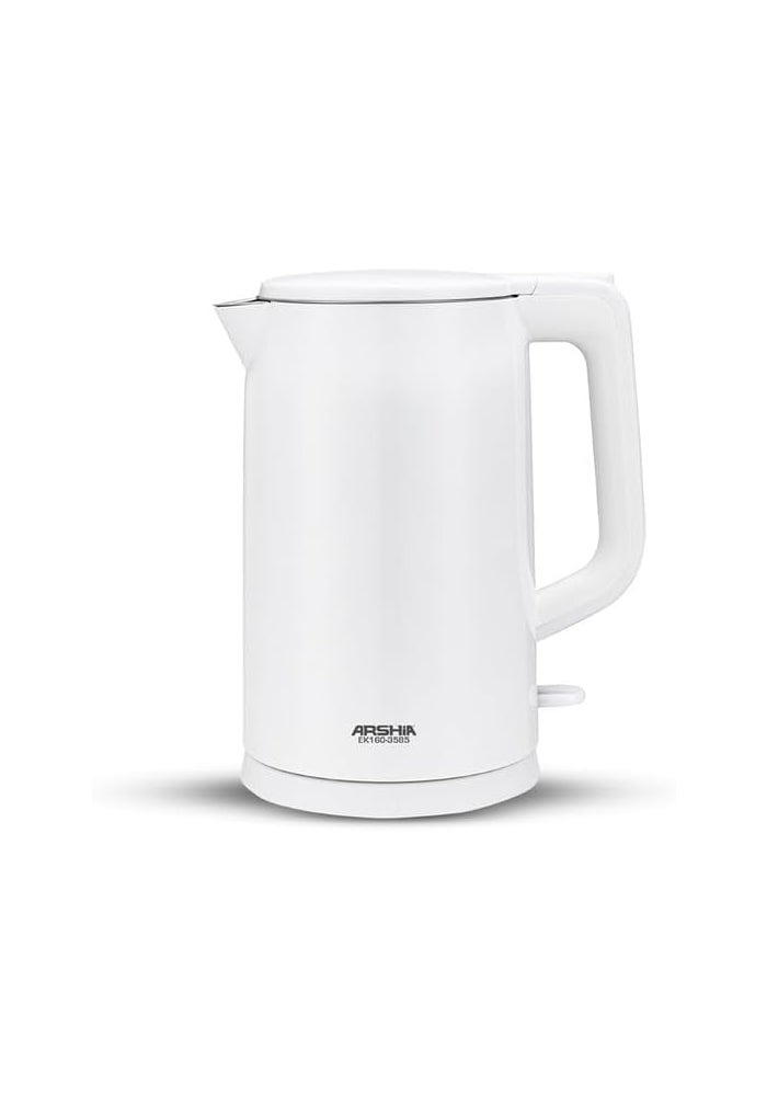 Arshia 1.7L Electric Kettle - Fast Boil, White - Image 1