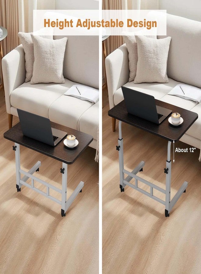 MilleLoom Small Standing Desk with Wheels, Portable Standing Desk Adjustable Height, Small Computer Desk Rolling Desks, Portable Laptop Standing Table for Home Office Study Bedroom Black - Image 5