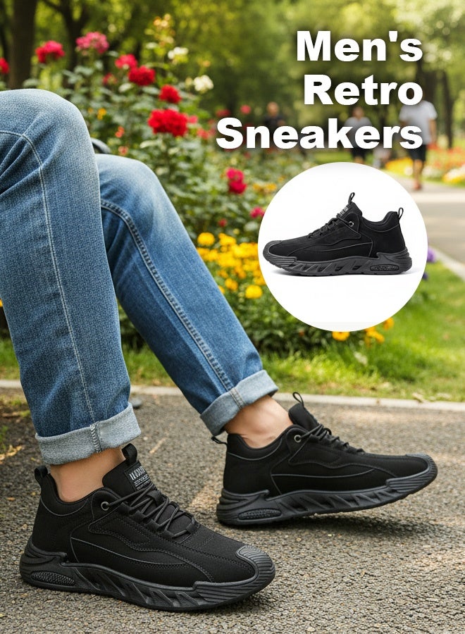 Men's Vintage Style Outdoor Sports Shoes with Soft 4cm Sole - Image 1