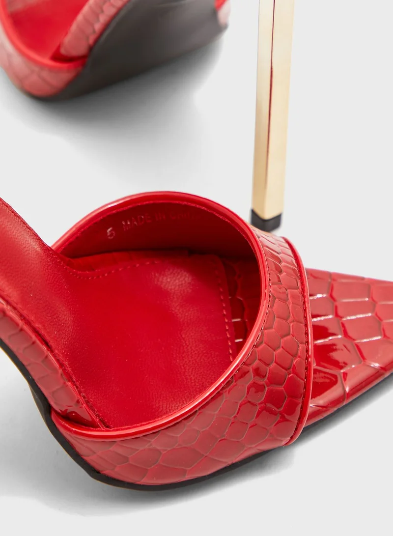 PUBLIC DESIRE Powerful High Heel Sandal