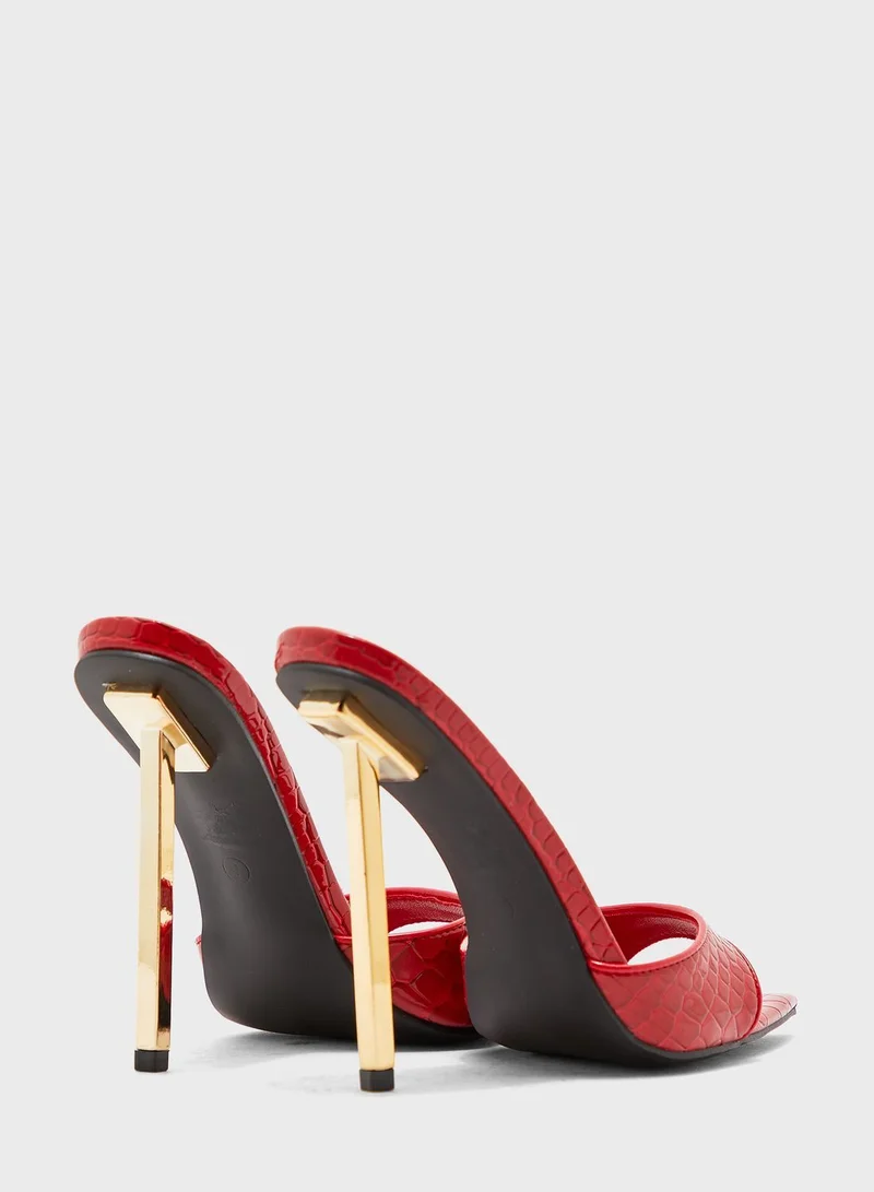 PUBLIC DESIRE Powerful High Heel Sandal