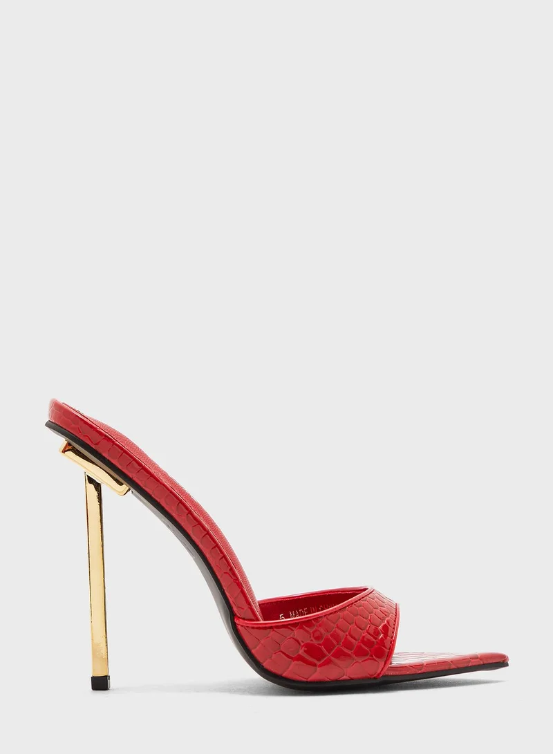 PUBLIC DESIRE Powerful High Heel Sandal