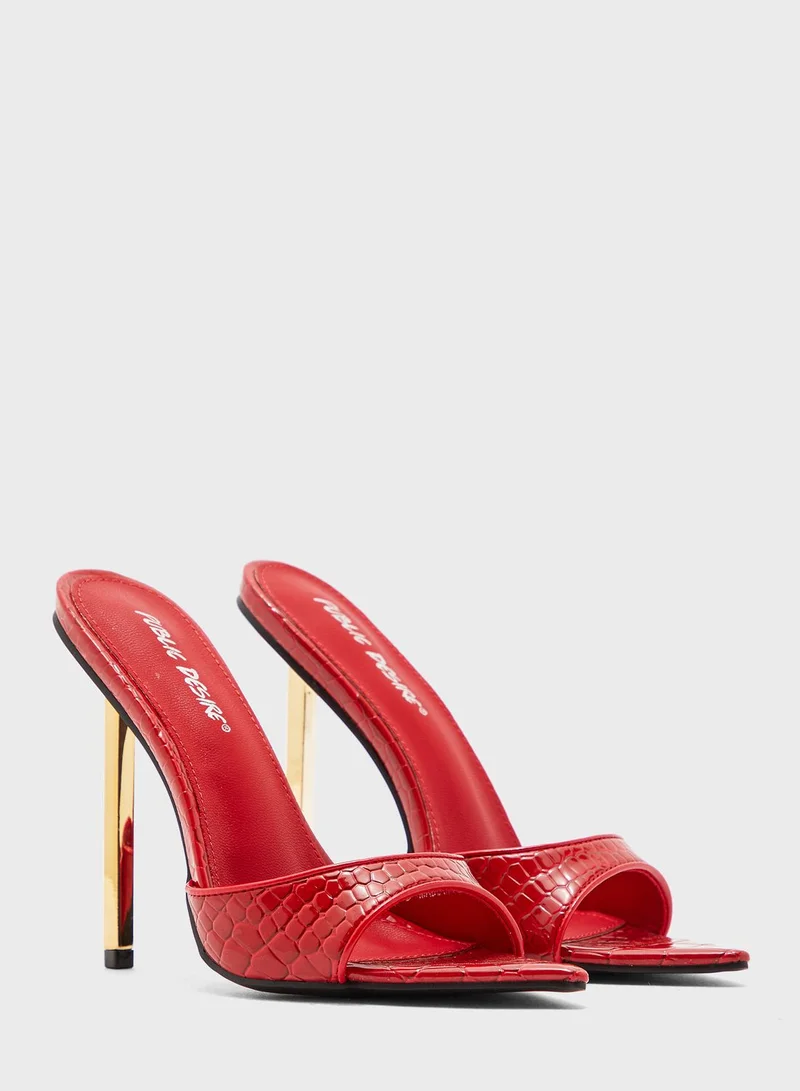 PUBLIC DESIRE Powerful High Heel Sandal