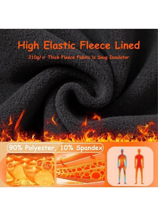 HYCOPROT Boys Thermal Compression Trousers Leggings for Children Breathable Sports Athletic Base Layer Thermal Shorts Quick Drying Trousers for Running Football Basketball, Black, 10 anni - Image 5
