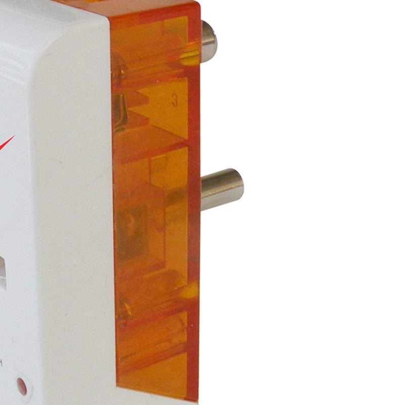 MX Universal 3Pin MultiPlug Socket with Surge and Spike Protector Polycarbonate Moulding 5 AMP Connector Pack of 2 MX3216A02 - Image 4