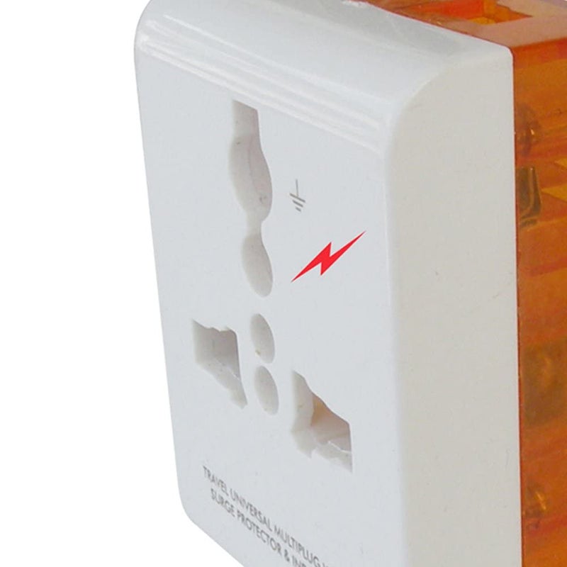 MX Universal 3Pin MultiPlug Socket with Surge and Spike Protector Polycarbonate Moulding 5 AMP Connector Pack of 2 MX3216A02 - Image 2