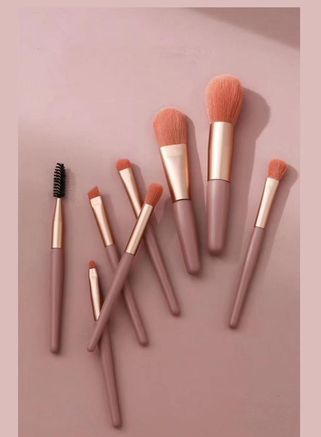 زولبسيو 8 فرش مكياج صغيرة محمولة باللون الوردي - Image 3