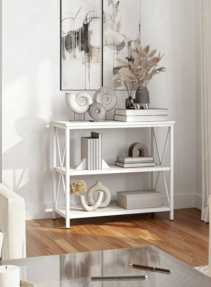 WEMART 100*35*90cm Console Table, Adjustable Sofa Table with Storage Shelf and Entryway Table for Couch Hallway Entrance Living Room - Image 5