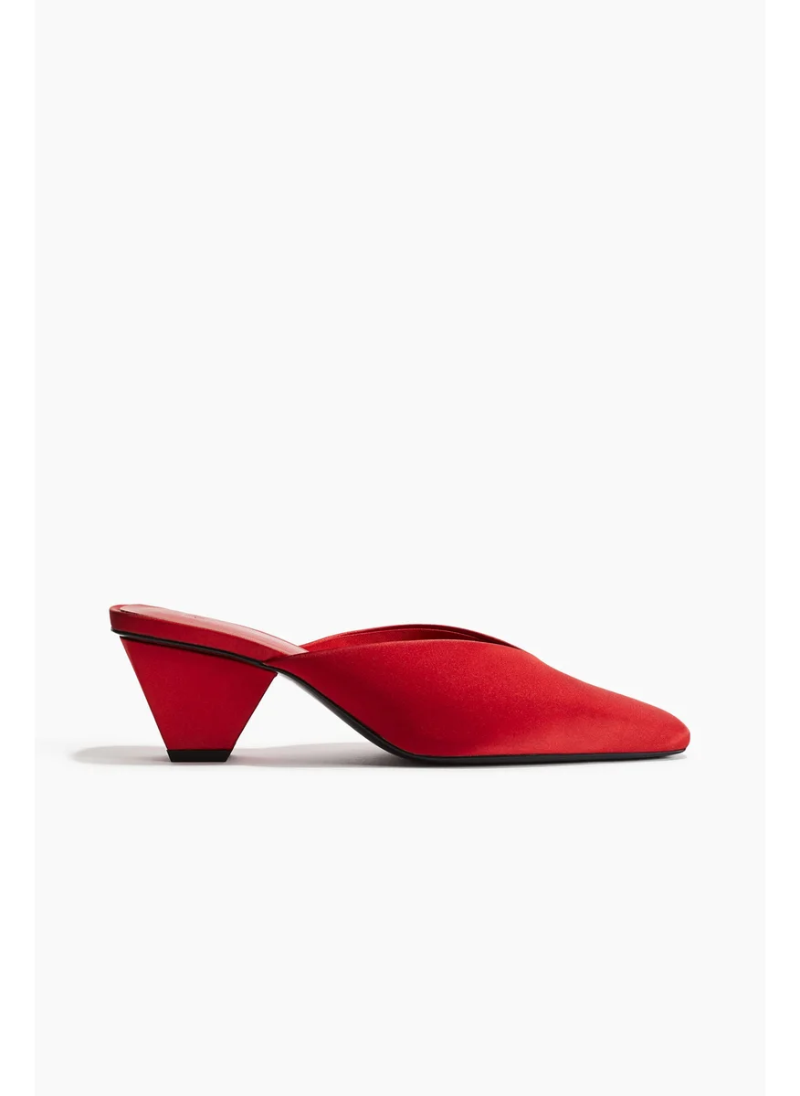 اتش اند ام Heeled Satin Mules