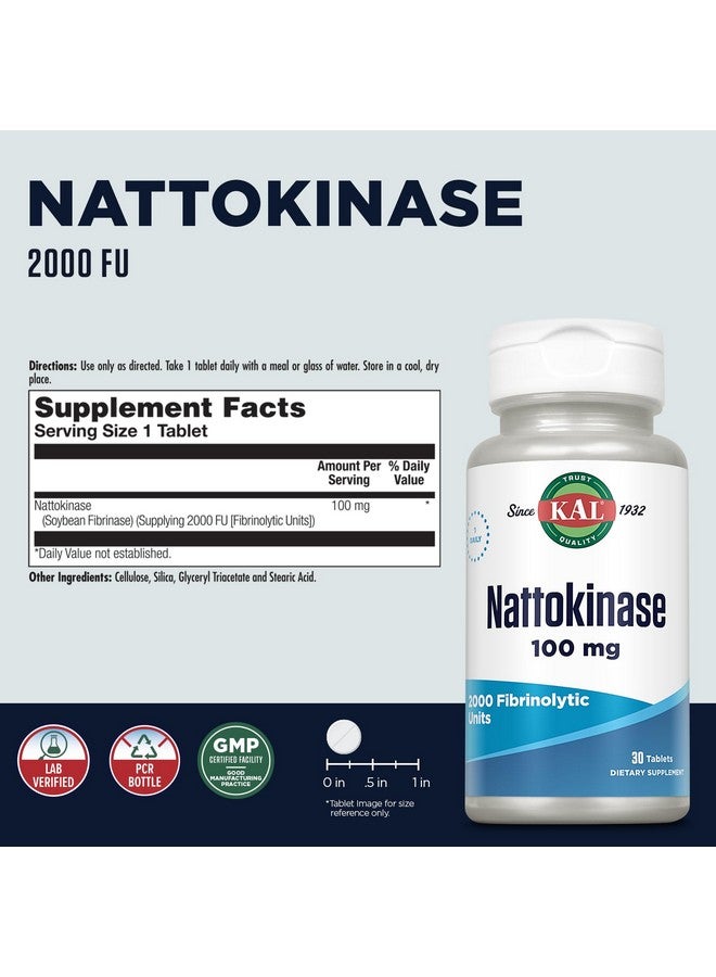 Kal 100 Mg Nattokinase Tablets, 30 Count - Image 2