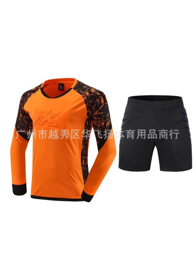 Adult Children Long Sleeve Goalkeeper Jersey Game Training Jersey Custom