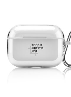 Classic Clear printed Case for Apple AirPods Pro 2nd Generation Thin Transparent Cover [Designed for Apple AirPods Pro 2nd Generation] - Crop it