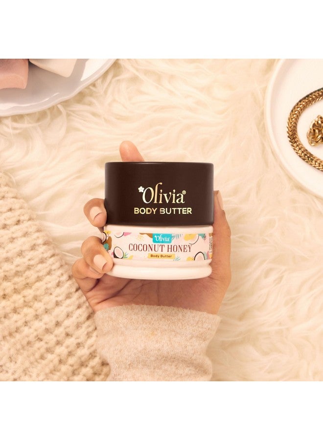 Olivia Coconut Honey Body Butter, 200g | Intense Moisture with Coconut Oil & Honey | Restores Glow, Improves Elasticity, Softens Skin | Fast-Absorbing Formula for All Skin Types - Image 3